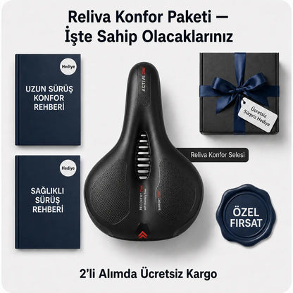 Reliva™ Konfor Sele 2.0 – Geniş ve Rahat Bisiklet Selesi
